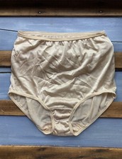 Nylon Sissy Panty Nude Ivory Underscore Granny Mushroom Hi Cut 5/ Med New
