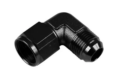 Adaptateur AN12 90' adaptateur raccord tuyau femelle-mâle noir - Photo 1/4