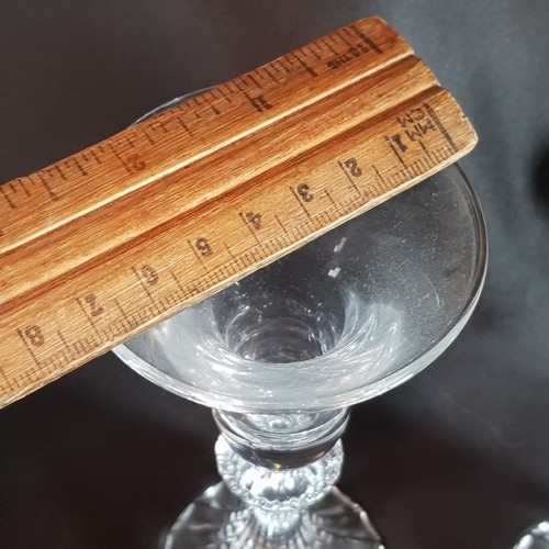 Vintage Mikasa The Ritz 15.5cm Crystal Taper Candle Holder Set 2 PCs - Picture 6 of 8
