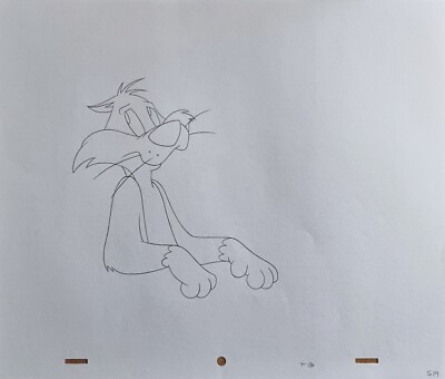WARNER BROS Animation Kunst Produktion Zeichnung SYLVESTER die Katze #104