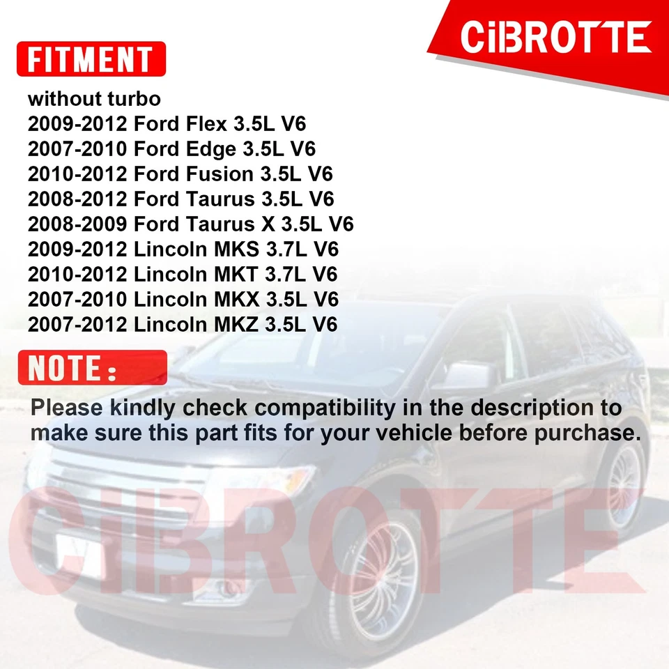 Cubierta de válvula izquierda y derecha con junta para Lincoln MKX MKZ 2007-2010 3,5 L no turbo Foto 3 de 4