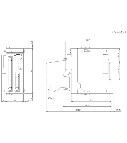 1pcs KEYENCE KV-MX1  - Picture 2 of 2