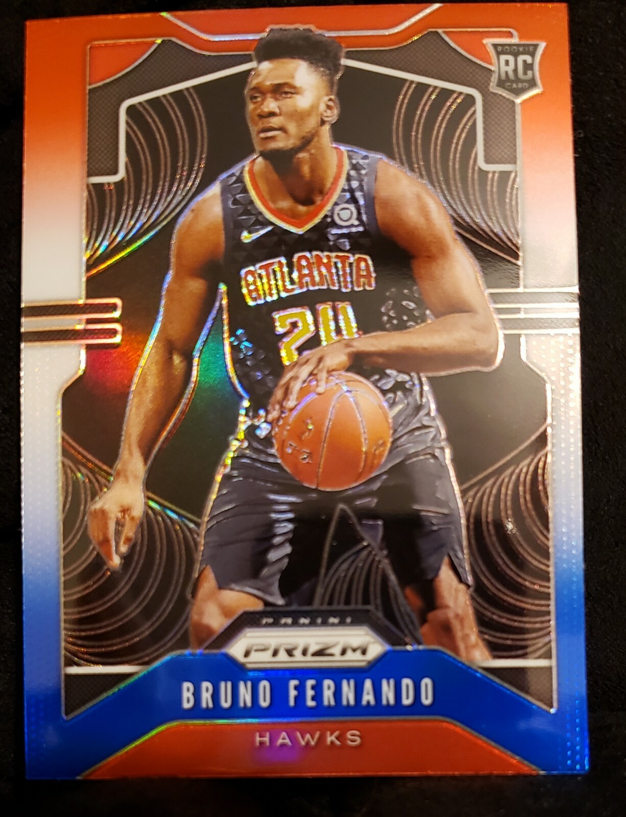 2019-20 Prizm BRUNO FERNANDO Red White Blue Prizm RWB Rookie RC #277 HAWKS