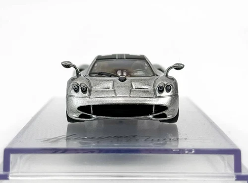 CM 1:64 Silver Huayra Codalunga Racing Sports Model Diecast Metal Car - Picture 6 of 9