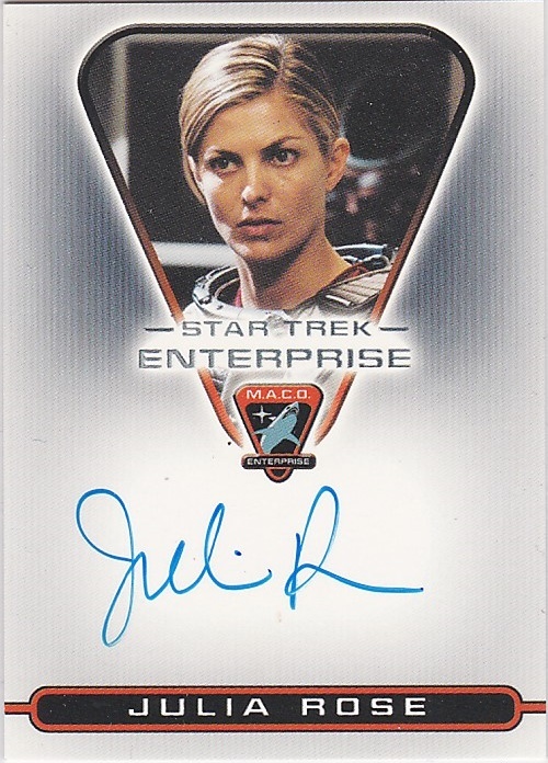 STAR TREK ENTERPRISE SEASON 3 MACO4 JULIA ROSE MCKENZIE AUTOGRAPH