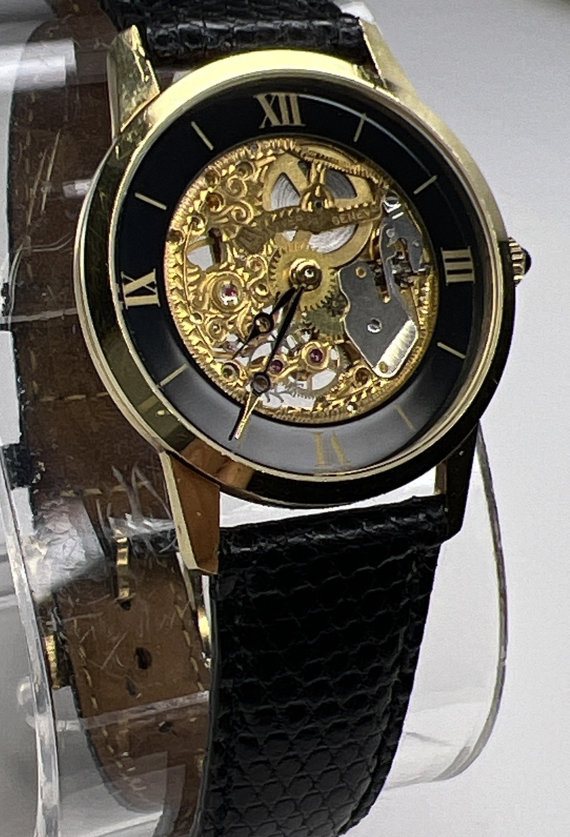 Rare Universal Geneve 1986 18K Museum Horology 30mm Skeleton Watch