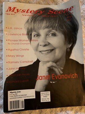 Mystery Scene Magazine #54 Janet Evanovich Writing Reading