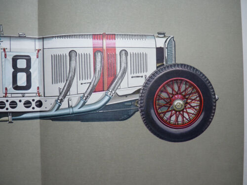 Mercedes Benz SSKL 1931 7,1 L Rudolf Caracciola #8 Hans A Muth impresión artística litografía - Imagen 2 de 4