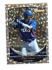 2013 BOWMAN JAIRO BERAS SILVER ICE PARALLEL TEXAS RANGERS #BP105