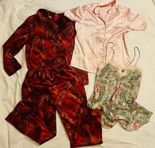 Vintage LOT Of 1980s Pink Silk Lingerie Victoria Secret Gold Label Small Medium