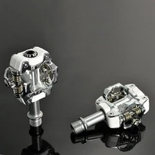 EXUSTAR Clipless MTB Transparent thermoplastic body Pedals E-PM212 , White