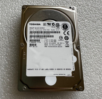 Ram For Toshiba Laptop Refurbished Toshiba 600GB 2.5" SAS Hard Drive - Model MBF2600RC, P/N CA07173-B400 - Compatible With Dell & HP Servers Hard Drive For Hp - Foto 13