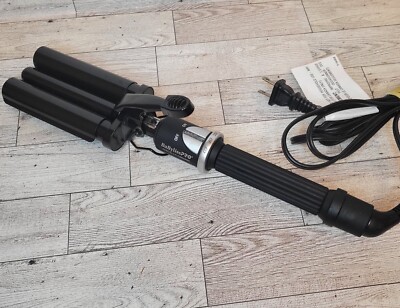 Babyliss Pro Porcelain Ceramic Triple Barrel Waver Hair Styler Curling Iron