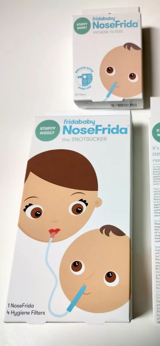 Baby Nasal Aspirator NoseFrida the SnotSucker with 20 Extra