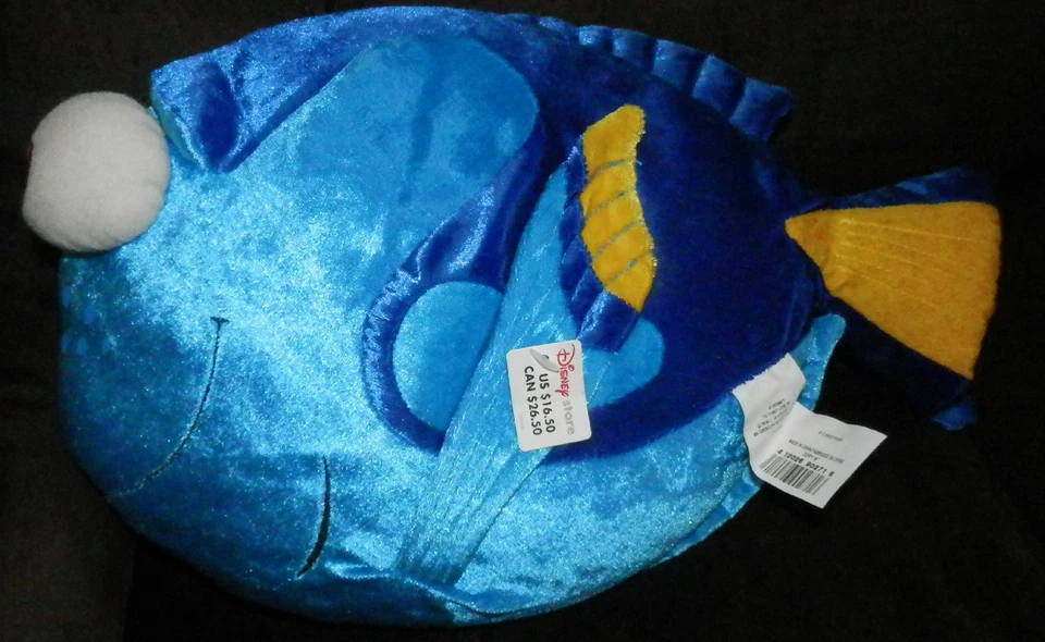Finding Nemo Blue Dory Fish Large Stuffed Animal Toy 14” Disney Store Plush - Image 4 of 4