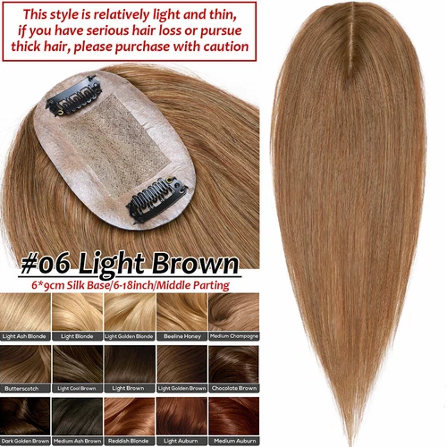100% Echthaar Topper Toupet Extensions Clip In Remy Human Hair Toupee Haarteil l - Bild 50 von 84