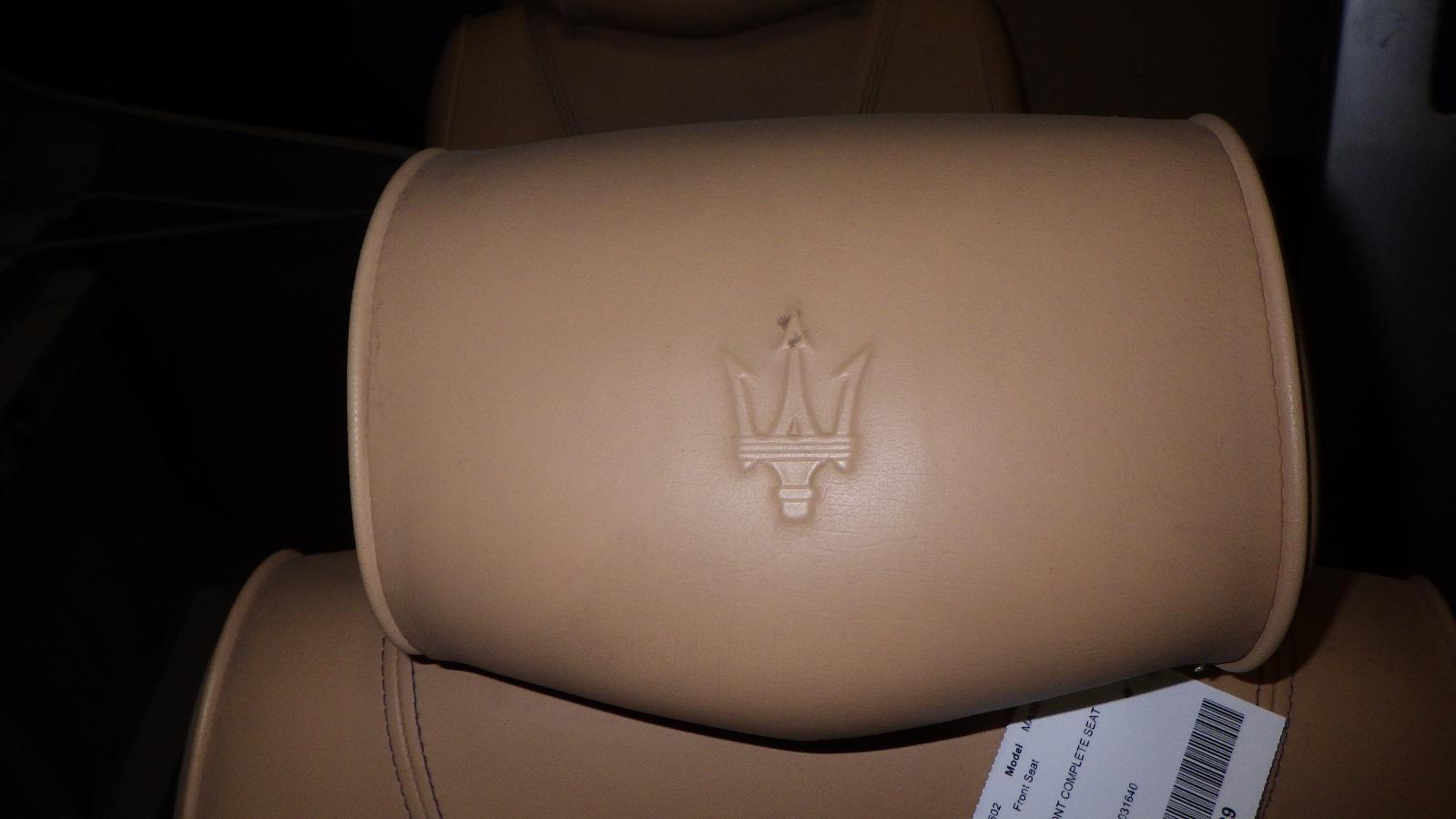 2007 MASERATI QUATTROPORTE FRONT LEFT SEAT ASSEMBLY OEM