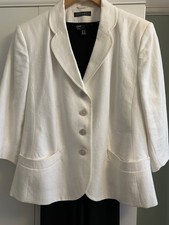 White Linen Coats Jackets for Women for sale UK