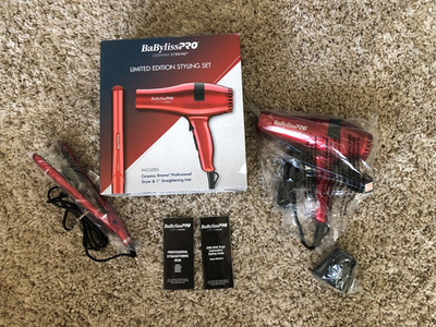 New in Box BaByLiss Pro Limited Edition Syling Set - Hair Dryer / Straightener