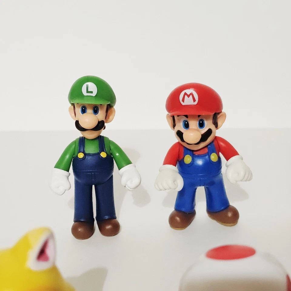 Lote Figuras Mundo De Nintendo Lemmy Koopa Sapo Rojo Y Azul Waluigi Yoshi 2-3" Foto 3 de 4