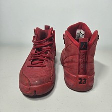 Nike Air Jordan 12 Retro GS Gym Red Bulls 153265-601 Size 6Y Basketball Sneakers