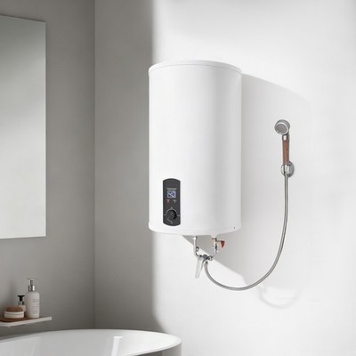 70L Elektro Warmwasserspeicher Boiler Elektrospeicher Horizontal LED-Bildschirm