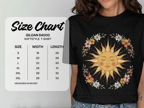 Camiseta Floral Cara de Sol, Camiseta Gráfica Boho para Mujer, Retro Verano Estética - Imagen 10 de 17
