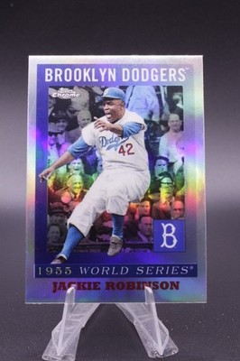 2025 Topps Platinum Anniv. Jackie Robinson 1955 World Series Insert #55WS-3
