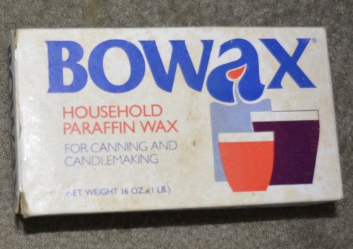 Vintage Bowax Household Paraffin Wax Pieces in Box
