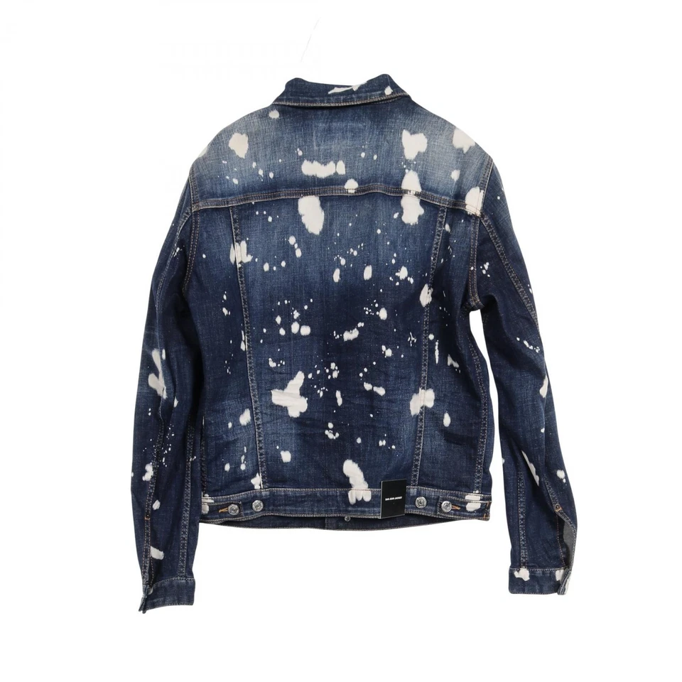 DSQUARED2 MUCCA WASH Denim Jacket S74AM1173 cotton Navy White #48 Used mens - Image 2 of 4