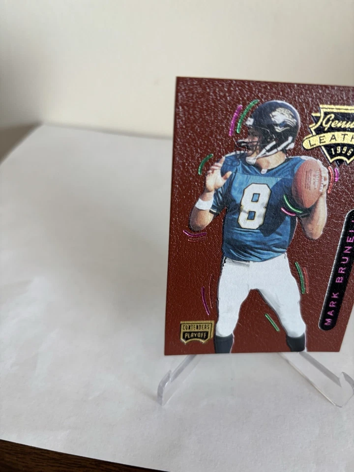 1996 Playoff Contenders Leather Mark Brunell #90 - Image 3 of 4