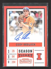 2017 Panini Contenders Baseball Cody Sedlock #CT-CS auto