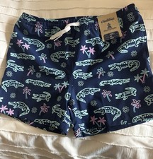 NEW Boys Chubbies Alligator Swim Trunks, Size L, 14/16. With Mesh Lining NWT