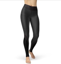 Leggings de yoga de fibra de carbono para mujer pantalones de entrenamiento estampados de cintura alta