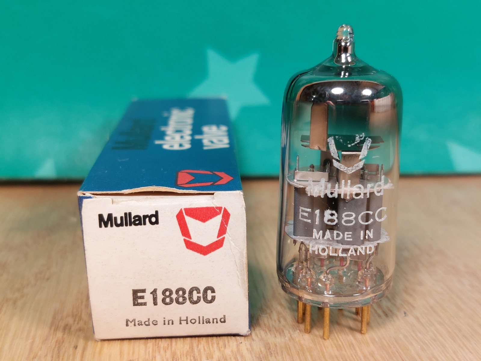 Amperex (Mullard lbl) 7308 E188CC NOS NIB 1965 Vacuum Tube - Imbalanced