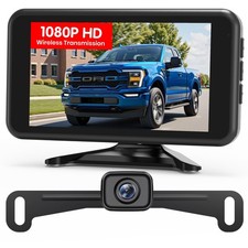 Wireless Backup Camera: 5" 1080P HD Dual-Channel Monitor, Easy Installation,S...