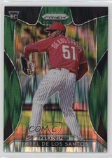 2019 Panini Prizm Forest Green Flash Prizm 5/5 Enyel de los Santos #80 0ba6