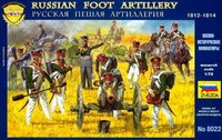 Zvezda 8022 - 1:72 Russian Foot Artillery - Neu