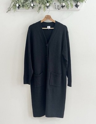 CAbi 4472 Drop Off Cardigan Black Large JR