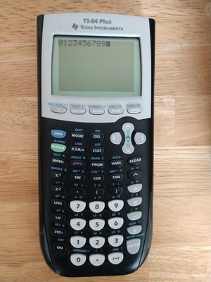 Texas Instruments TI-84 Plus Graphing Calculator Black With Cover Tested