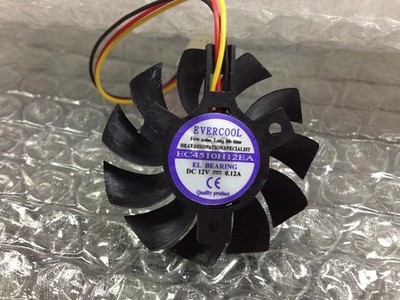 EVERCOOL EC4510H12EA 12V 0.12A 3Pin Graphics Card Cooling Fan  *bn