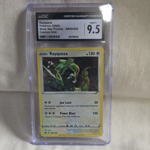 Pokémon Rayquaza SWSH029 Black Star Promo Cosmos Holo 130HP CGC 9.5