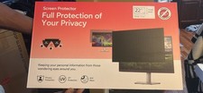 Computer Privacy Screen 22 inch Removable Privacy Shield Anti Glare Monitor P...