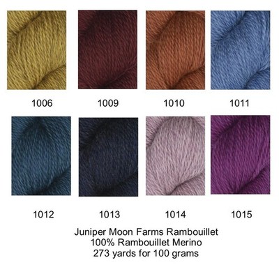 Rambouillet Yarn from Juniper Moon Farms; Beautiful Solid Colors