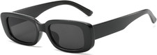 Rectangle Sunglasses for Women Men Trendy Fashion Retro, 90S Y2K Vintage Narrow