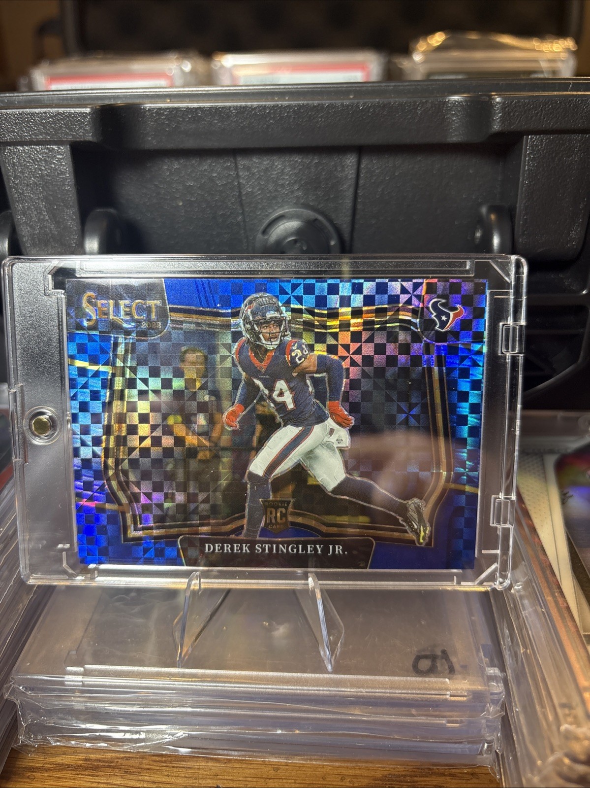 2022 Select #462 Derek Stingley Jr. RC Field Level Blue Prizm /49 Rookie Texans