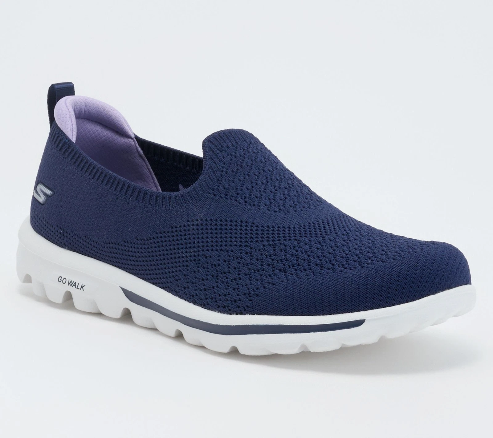 Skechers GO WALK Travel Vegan Washable Slip-On Shoes - Kourt Navy 6/W New