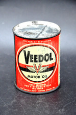 Ancien bidon d'huile moteur 2 temps neuf VEEDOL - collection auto moto garage