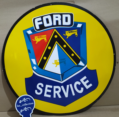 #ad #ad Ford Service porcelain Enamel Sign 30 x 30 Inches 1 Sided $51.00