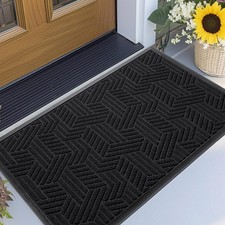 Front Door Mat 29.5"x17" Indoors Outdoors Welcome Mats, Waterproof Non-Slip B...